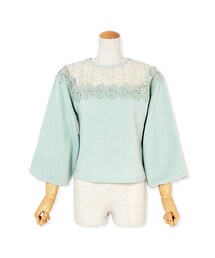 flower | flower line top～フラワーライントップ(Tシャツ/カットソー)