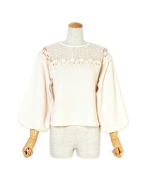 flower | flower line top～フラワーライントップ(Tシャツ/カットソー)