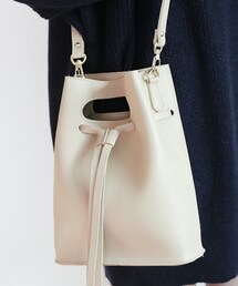 DHOLIC | 8COLORSレザーライクバケットバッグ(ショルダーバッグ)