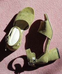 DHOLIC | スエード調アンクルストラップサンダル(サンダル)