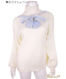 Bobon21 | ボンボンニットトップス(ニット/セーター)