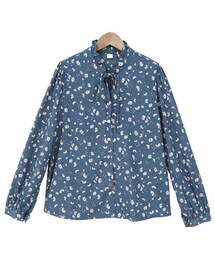 Dailyabout | フラワーパターンスタンドカラーリボンタイブラウス(P0000WRV)(シャツ/ブラウス)