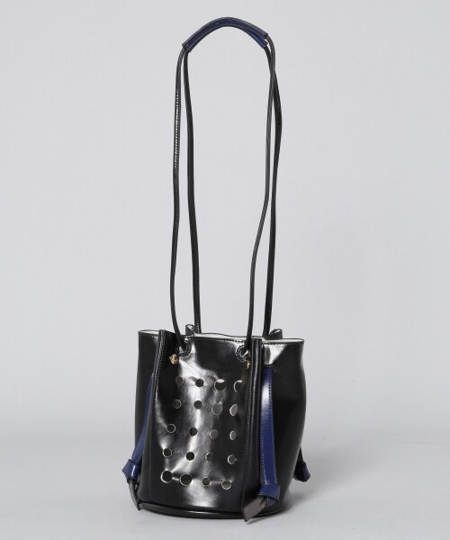 HARE（ハレ）の「ハイショクパンチングBAG（バッグ・オフホワイト/ブラック）」の2枚目の写真