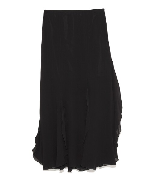 LILY BROWN（リリーブラウン）の「デザイン裾ロングスカート（ロングスカート・レディース・BEG/PNK/BLK・0/1）」の3枚目の写真