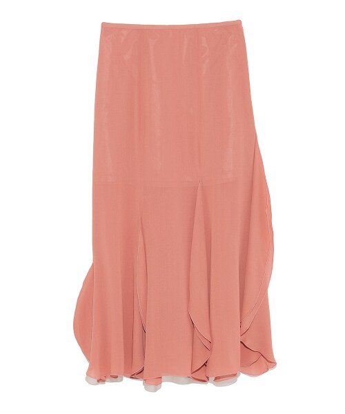 LILY BROWN（リリーブラウン）の「デザイン裾ロングスカート（ロングスカート・レディース・BEG/PNK/BLK・0/1）」の4枚目の写真