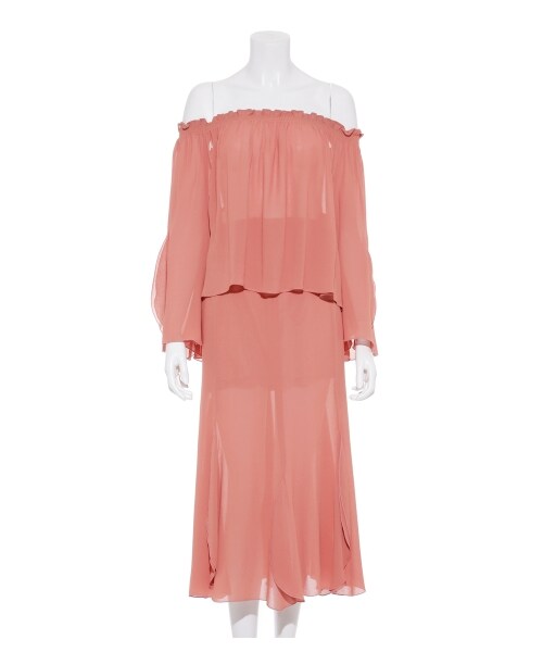 LILY BROWN（リリーブラウン）の「デザイン裾ロングスカート（ロングスカート・レディース・BEG/PNK/BLK・0/1）」の13枚目の写真