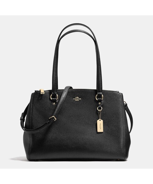 COACH（コーチ）の「Coach Stanton Carryall In Crossgrain Leather（ショルダーバッグ・レディース・Brown/Grey/Black・one-size）」の2枚目の写真