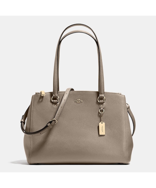 COACH（コーチ）の「Coach Stanton Carryall In Crossgrain Leather（ショルダーバッグ・レディース・Brown/Grey/Black・one-size）」の3枚目の写真