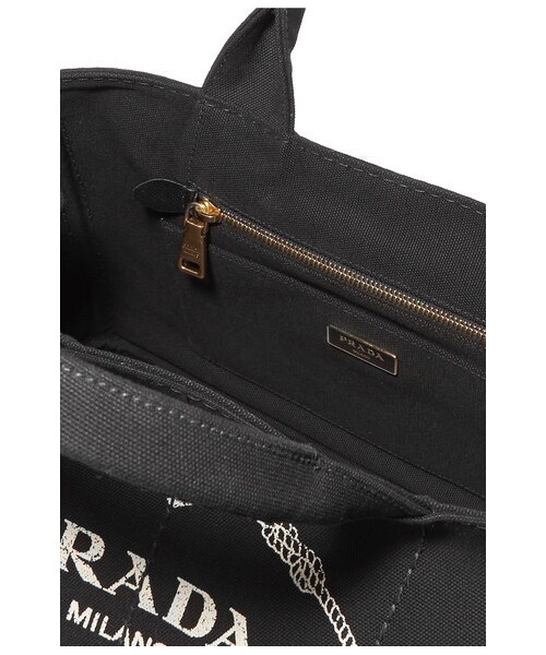 PRADA（プラダ）の「Prada - Giardiniera Large Printed Canvas Tote - Black（トートバッグ・レディース・Black・one size）」の3枚目の写真