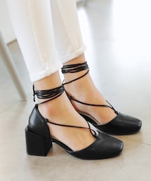 DHOLIC | ブロックヒールレースアップシューズ(パンプス)