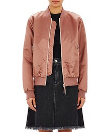 アクネストゥディオズ ラム 34 ライダースジャケット　ピンク　ベージュ sankyo shokai（三京商会） ライダースジャケット レディース