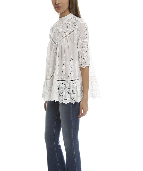 ZIMMERMANN（ジマーマン）の「Zimmermann Tickling Panelled Top（トップス・レディース・White・2）」の4枚目の写真