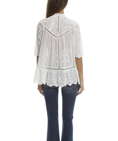 ZIMMERMANN（ジマーマン）の「Zimmermann Tickling Panelled Top（トップス・レディース・White・2）」の5枚目の写真