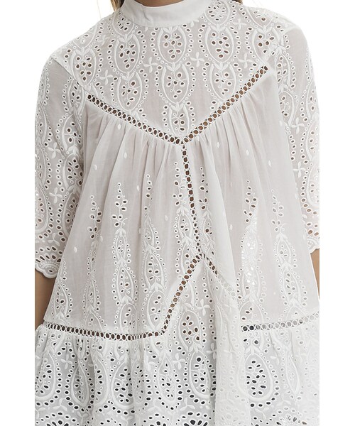 ZIMMERMANN（ジマーマン）の「Zimmermann Tickling Panelled Top（トップス・レディース・White・2）」の3枚目の写真
