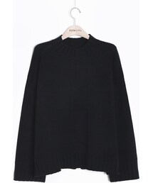 FLYMODEL | シンプルバックスリットプチハイネックルーズフィットニット(P0000RKJ)(ニット/セーター)