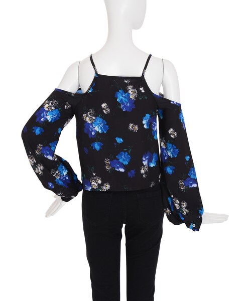 EMODA（エモダ）の「Draw Flowerオープントップ（トップス・レディース・ホワイト/ミックス・F）」の8枚目の写真