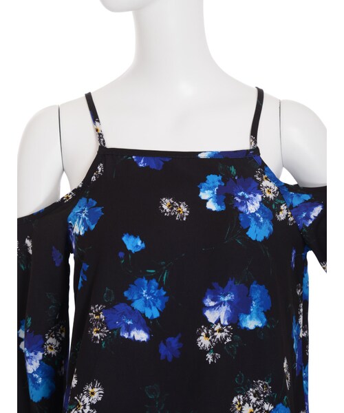 EMODA（エモダ）の「Draw Flowerオープントップ（トップス・レディース・ホワイト/ミックス・F）」の10枚目の写真