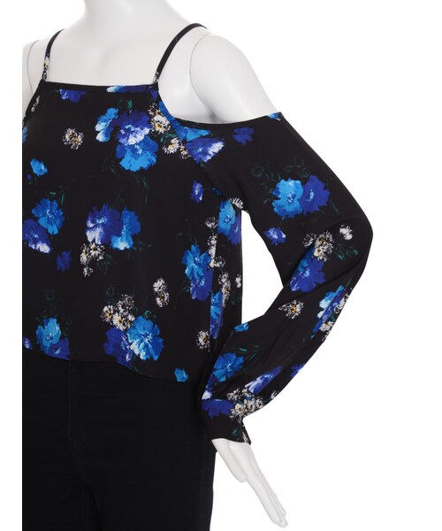 EMODA（エモダ）の「Draw Flowerオープントップ（トップス・レディース・ホワイト/ミックス・F）」の13枚目の写真