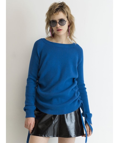 EMODA（エモダ）の「Stitchミニスカート（スカート・レディース・ブラック/ピンク/ベージュ/ライトミックス・S/M）」の5枚目の写真