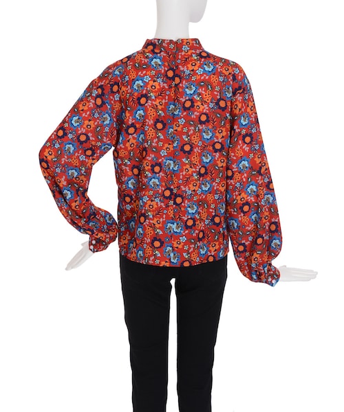 EVRIS - EVRIS シフォンチョーカー花柄トップス EVRIS（エヴリス）の「MULTI FLOWERシフォンチョーカーブラウス