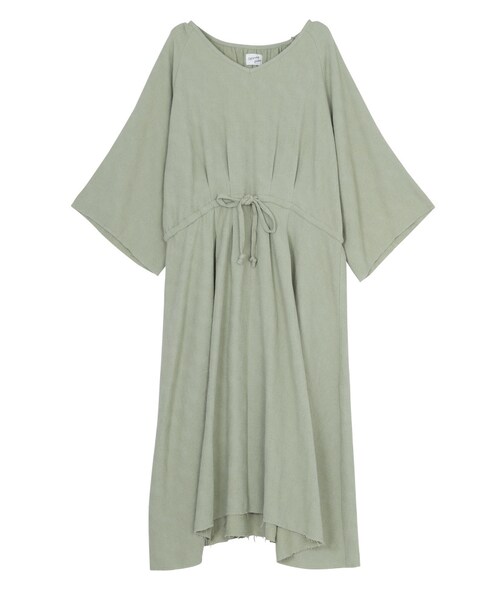 merry jenny（メリージェニー）の「ガーゼラグランワンピース（ワンピース/ドレス・レディース・オフホワイト/ピンク/グリーン）」の2枚目の写真