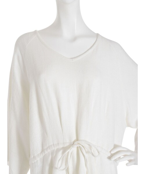 merry jenny（メリージェニー）の「ガーゼラグランワンピース（ワンピース/ドレス・レディース・オフホワイト/ピンク/グリーン）」の12枚目の写真