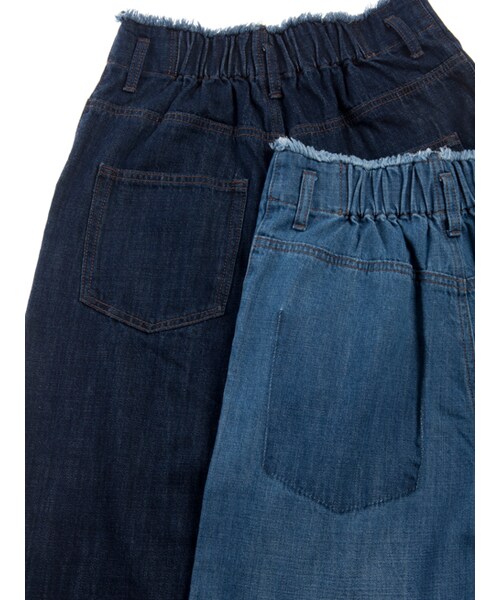 w closet（ダブルクローゼット）の「【S/S】カットオフウエストロールアップデニム（パンツ・レディース・ブルー/ネイビー・FREE）」の11枚目の写真
