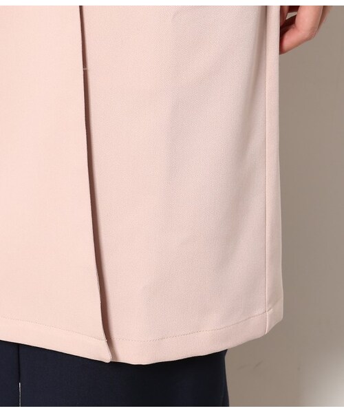 VIS（ビス）の「襟取り外しガウンコート（ジャケット/アウター・ベージュ/グリーン系/ピンク・S/M）」の10枚目の写真