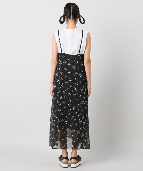 JOURNAL STANDARD（ジャーナルスタンダード）の「フラワープリント キャミワンピース（ワンピース/ドレス・ブラック/フリー/在庫あり）」の9枚目の写真