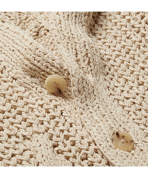 Maison Margiela（メゾンマルジェラ）の「Maison Margiela Oversized Knitted Silk Cardigan（カーディガン/ボレロ・メンズ・Beige・M/L/XL/XXL）」の6枚目の写真