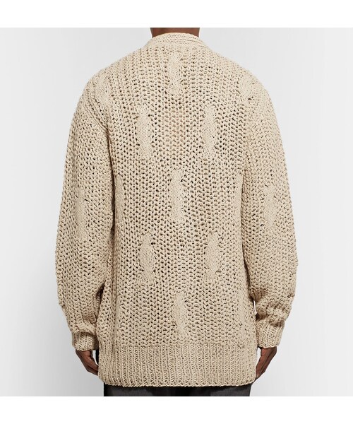 Maison Margiela（メゾンマルジェラ）の「Maison Margiela Oversized Knitted Silk Cardigan（カーディガン/ボレロ・メンズ・Beige・M/L/XL/XXL）」の3枚目の写真