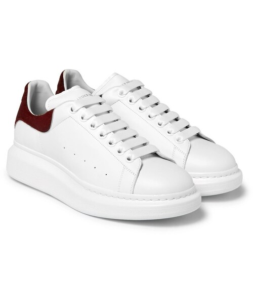 Alexander McQueen(アレキサンダーマックイーン)の「Alexander McQueen Larry Exaggerated-Sole Calf Hair-Trimmed Leather Sneakers(スニーカー・メンズ・White・EU40/EU41/EU42/EU43/EU44.5/EU45/EU45.5)」の7枚目の写真