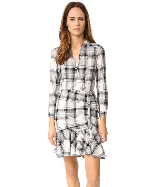 Veronica Beard ヴェロニカ ビアード の Veronica Beard Ruched Shirtdress ワンピース Wear Veronica Beard ヴェロニカ ビアード の Veronica Beard Ruched Shirtdress ワンピース Wear