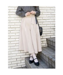 F i.n.t | リングベルト付きロングキュロット/F&A(その他パンツ)