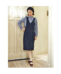 F i.n.t | カシュクールデニムジャンパースカート/F i.n.t(ワンピース)