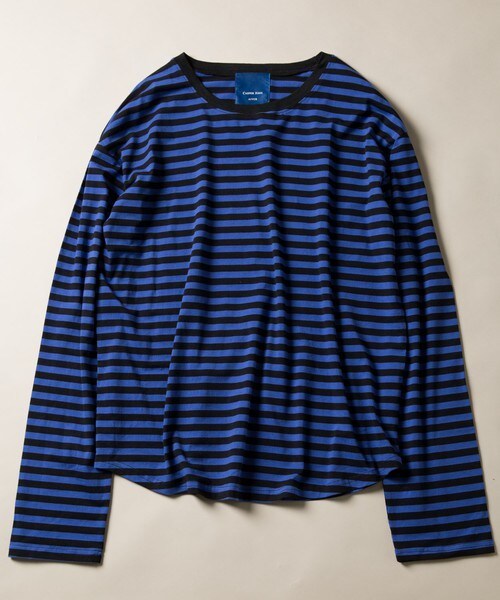 CASPER JOHN AIVER（キャスパージョンアイバー）の「CASPER JOHN AIVER　スーパーロングアームボーダーロンT（Tシャツ/カットソー・メンズ・ホワイト×ブラック/ブラック×レッド/ブラック×ブルー・MEDIUM/LARGE）」の3枚目の写真