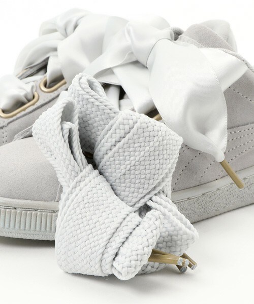 PUMA(プーマ)の「SUEDE HEART SATIN WMNS 362714-02(スニーカー・レディース・グレー・23cm/24.5cm)」の10枚目の写真