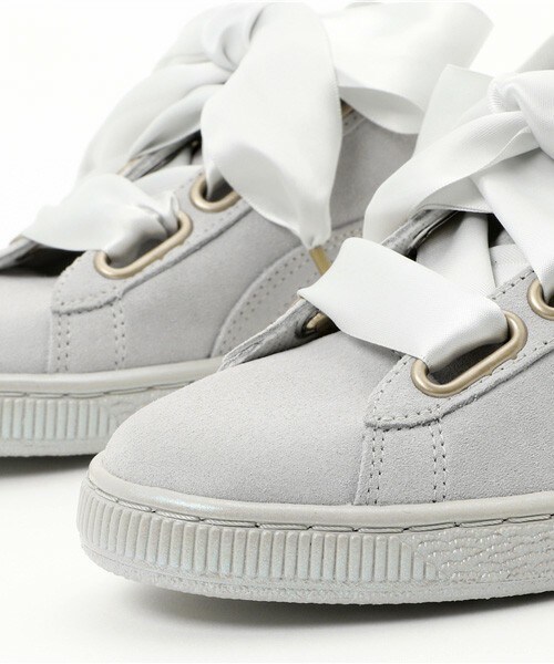PUMA(プーマ)の「SUEDE HEART SATIN WMNS 362714-02(スニーカー・レディース・グレー・23cm/24.5cm)」の6枚目の写真