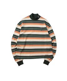 ROMANTIC CROWN | Striped Half Turtleneck_Green(その他)