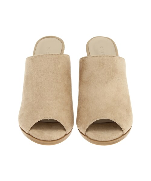 MERCURYDUO（マーキュリーデュオ）の「フェイクスエードサボサンダル（シューズ・レディース・ブラック/ベージュ/カーキ・36/38）」の6枚目の写真