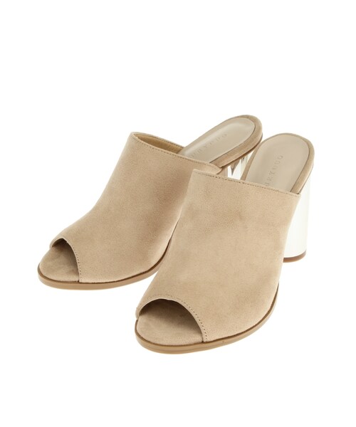 MERCURYDUO（マーキュリーデュオ）の「フェイクスエードサボサンダル（シューズ・レディース・ブラック/ベージュ/カーキ・36/38）」の5枚目の写真