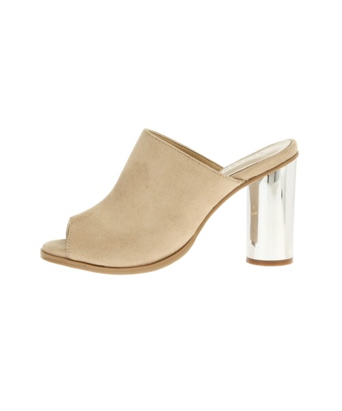 MERCURYDUO（マーキュリーデュオ）の「フェイクスエードサボサンダル（シューズ・レディース・ブラック/ベージュ/カーキ・36/38）」の2枚目の写真