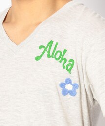 【美品】birdogバードック手刺繍Tシャツ-PEACE- カラフル刺繍Tシャツ 美品】birdogバードック手刺繍Tシャツ-PEACE- カラフル刺繍T