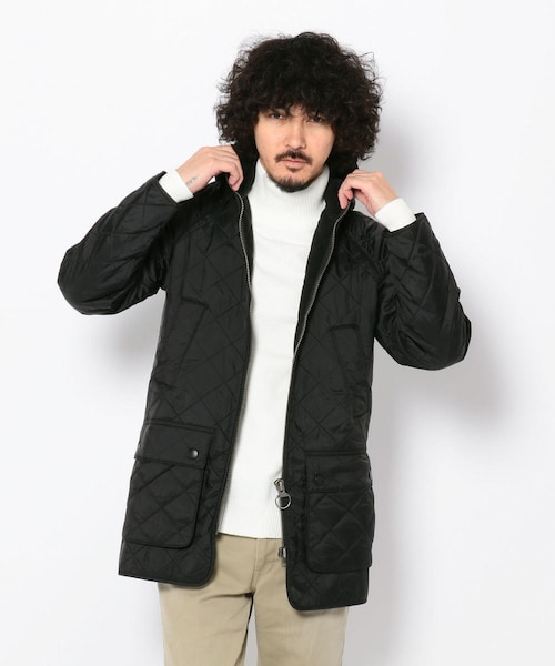Barbour(バブアー)の「HOODED POLAR フーデッド ポーラ-キルト /Barbour(バブアー)(ジャケット/アウター・メンズ・BLACK/OLIVE/NAVY・34/36/38)」の11枚目の写真