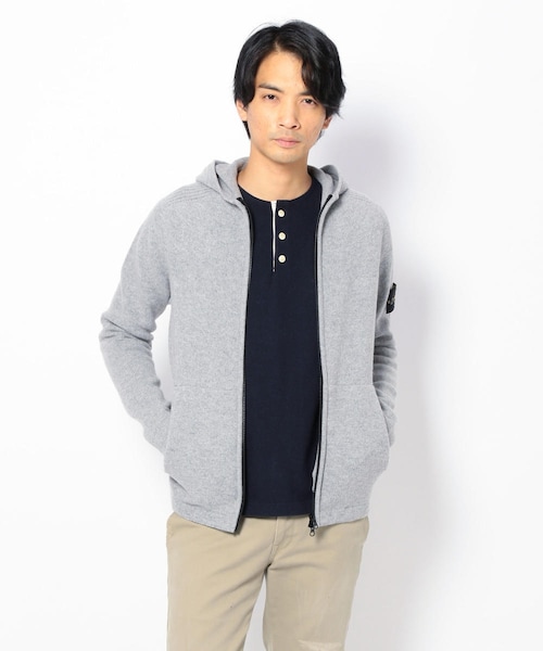 ストーンアイランド STONE ISLAND ニットパーカ ジップアップパーカ メンズ 537b6-v0029 Stone Island ニットパーカー STONE ISLAND ストーンアイランド