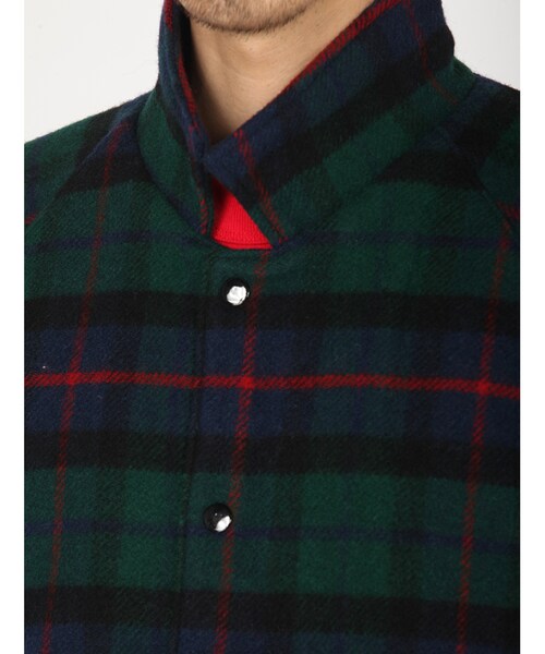 Woolrich ウール混紡 チェックジャケット woolrich チェック柄ジャケット ウールリッチ - メルカリ