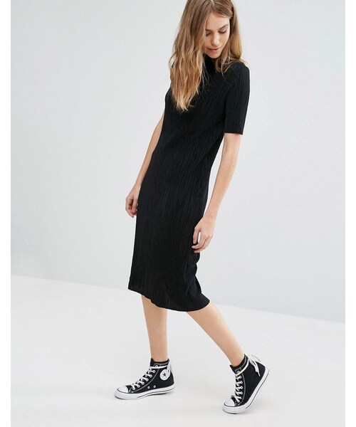 Pull&Bear（プルアンドベア）の「Pull&Bear Plisse Dress（ワンピース）」 WEAR