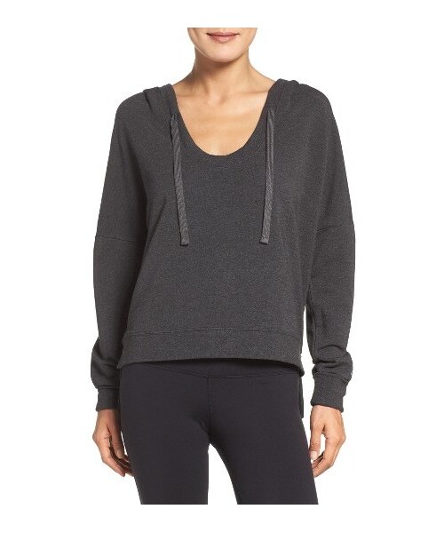 ALOの「Women's Alo Fluid Hoodie（スウェット・レディース・Black/Gray・Large/Medium/Small/X-Small）」の2枚目の写真