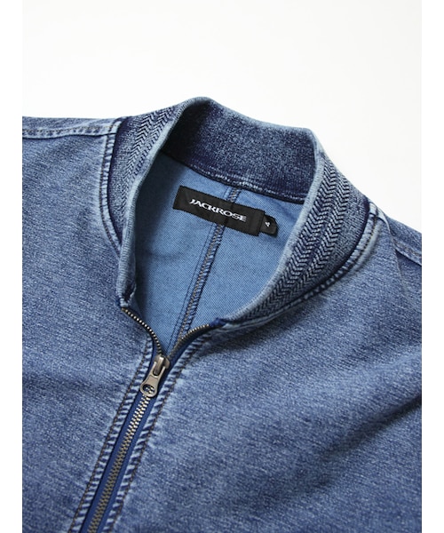 JACKROSE（ジャックローズ）の「ジョグデニム MA-1（ジャケット/アウター・メンズ・サックス/インディゴ・M/L）」の2枚目の写真