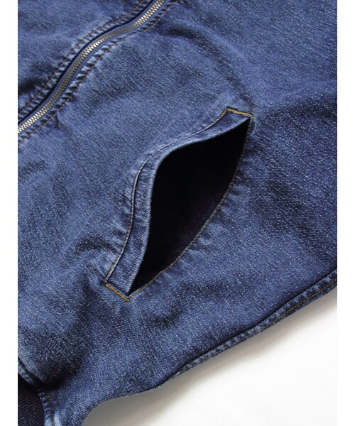 JACKROSE（ジャックローズ）の「ジョグデニム MA-1（ジャケット/アウター・メンズ・サックス/インディゴ・M/L）」の14枚目の写真